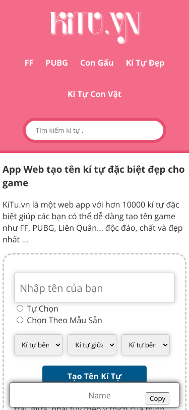 Mobile view