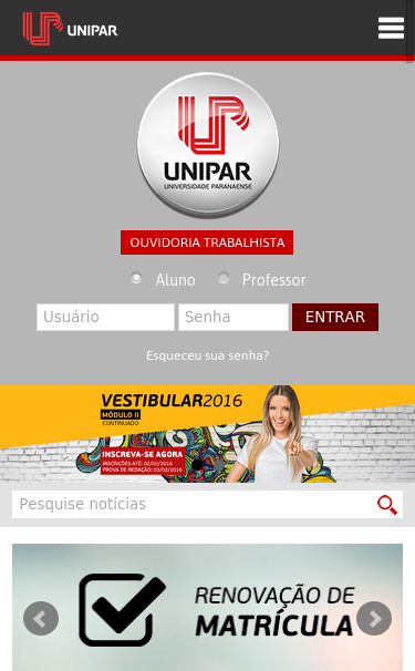 Mobile view