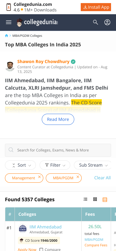 Mobile view