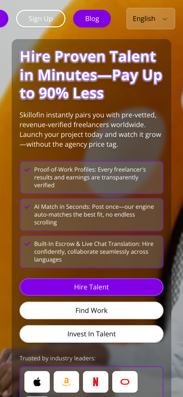 Mobile view