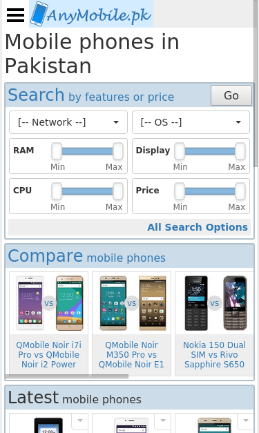 Mobile view