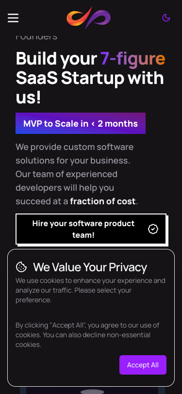 Mobile view
