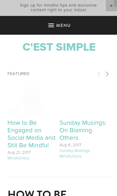 Mobile view