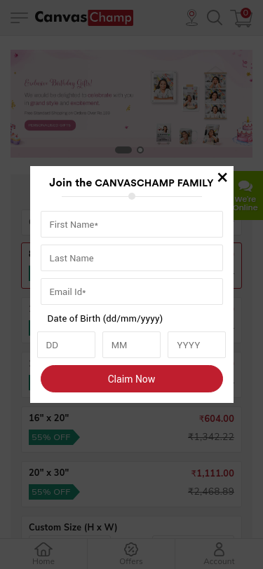 Mobile view