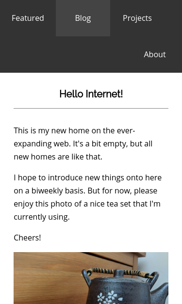 Mobile view