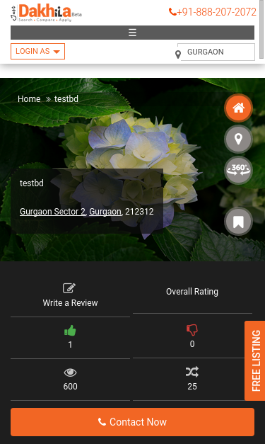 Mobile view