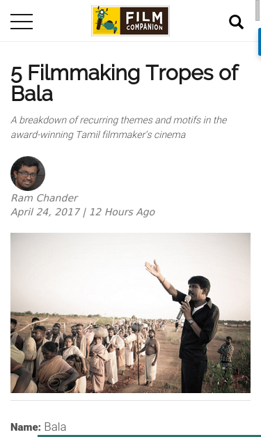 Mobile view