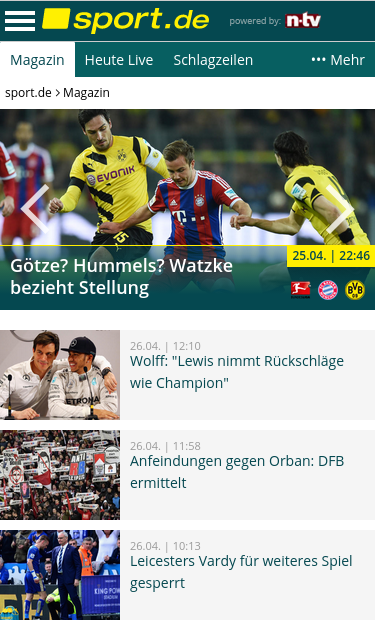 Mobile view