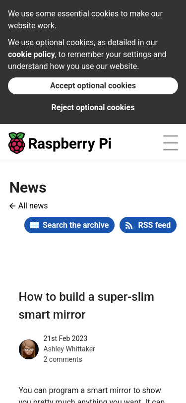 Mobile view