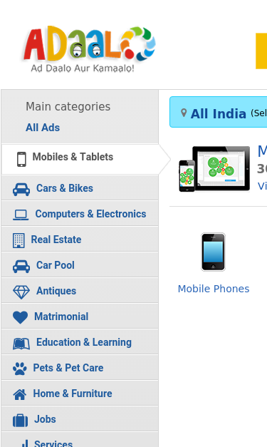 Mobile view