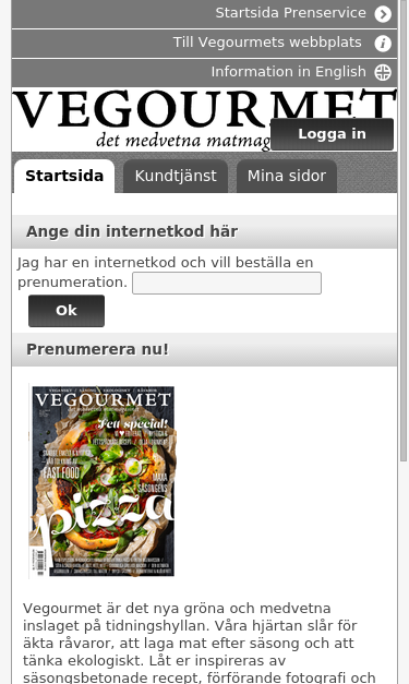 Mobile view