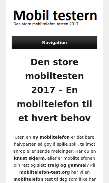 Mobile view