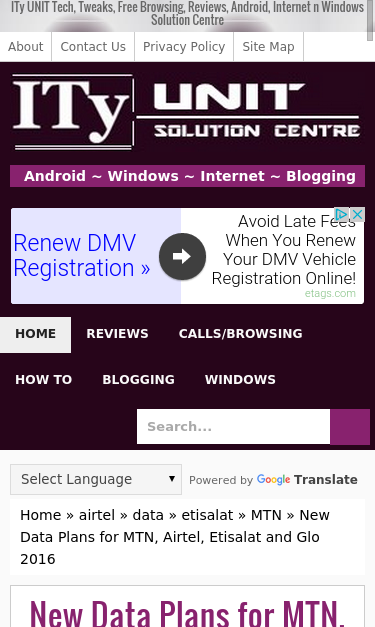 Mobile view