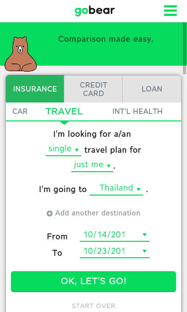 Mobile view