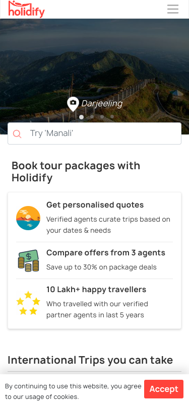 Mobile view