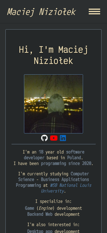 Mobile view