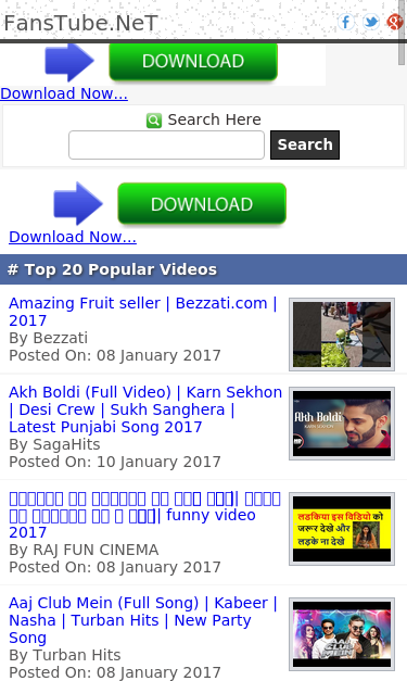 Mobile view
