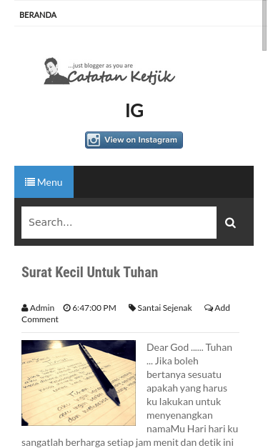 Mobile view