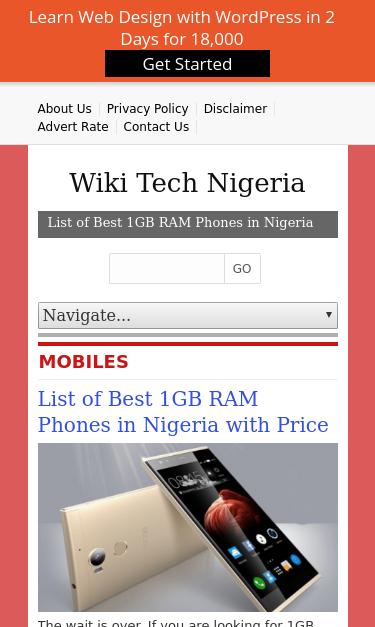 Mobile view