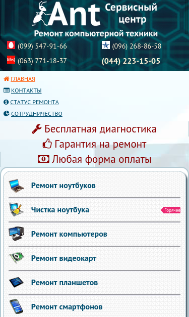 Mobile view
