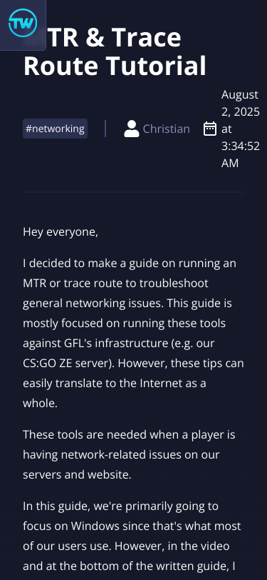Mobile view