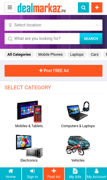 Mobile view
