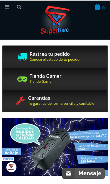 Mobile view