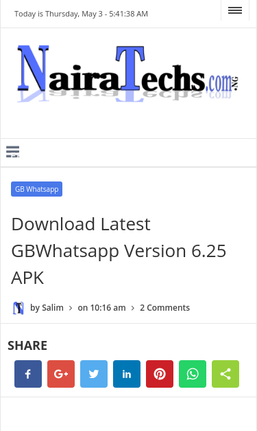 Mobile view