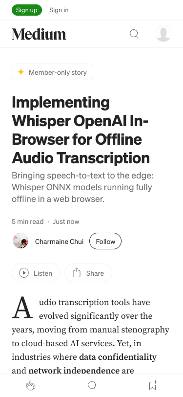 Mobile view