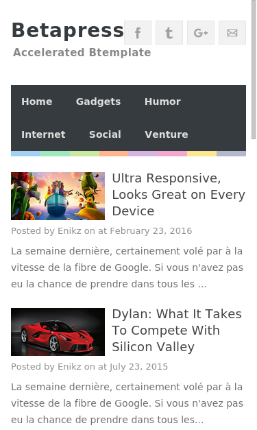 Mobile view
