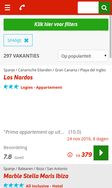 Mobile view