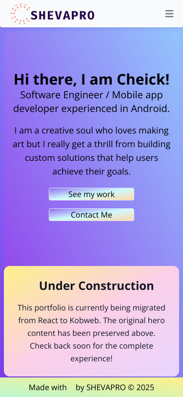 Mobile view
