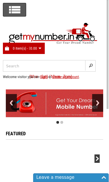 Mobile view
