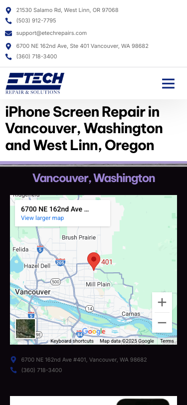 Mobile view