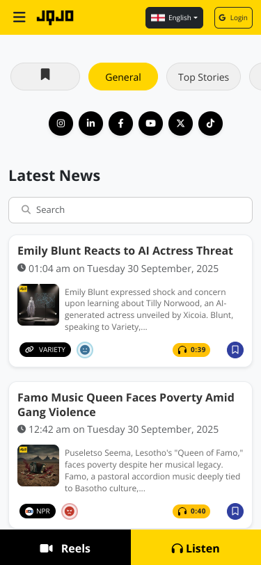 Mobile view