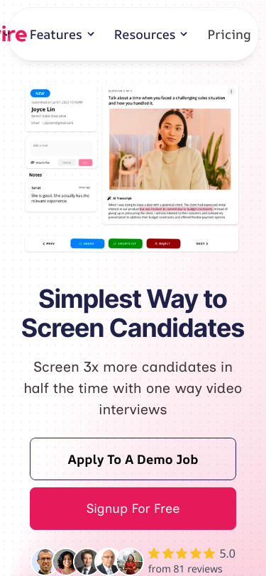 Mobile view