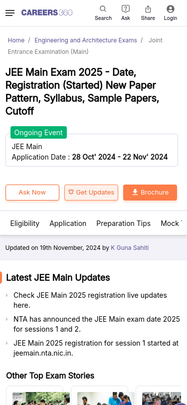Mobile view