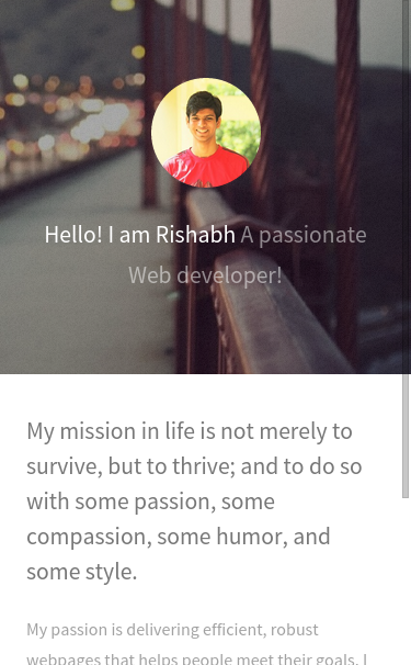 Mobile view