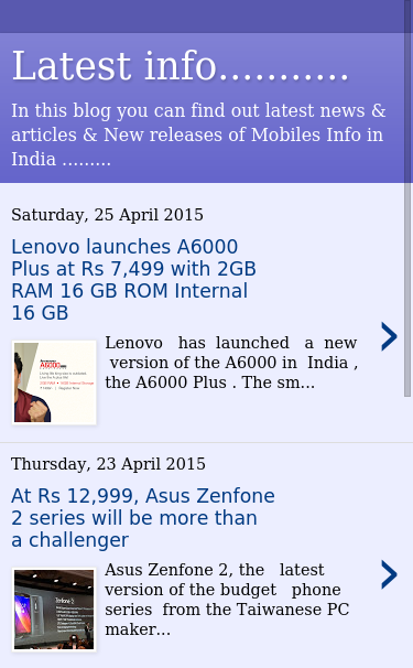 Mobile view