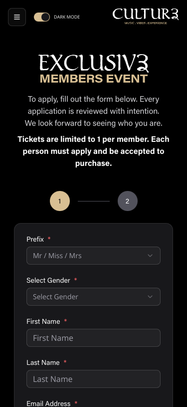 Mobile view
