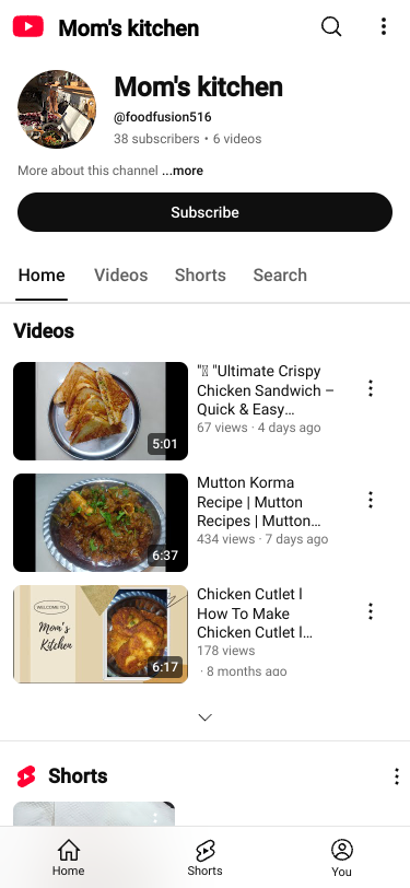 Mobile view