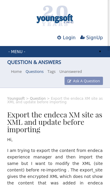 Mobile view