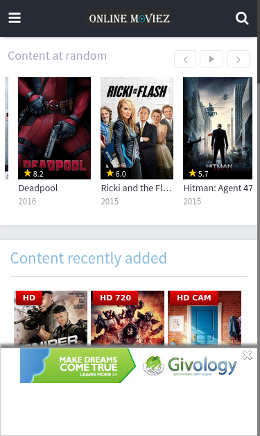 Mobile view