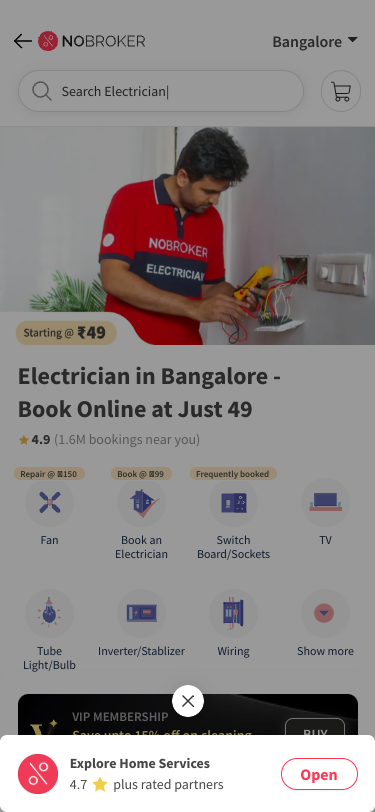 Mobile view