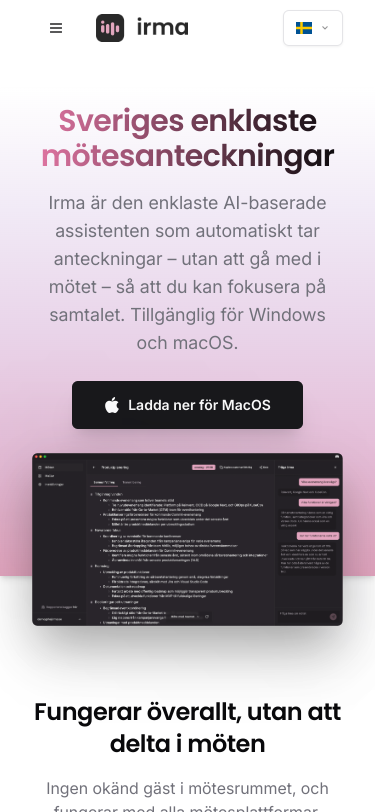 Mobile view
