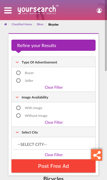 Mobile view