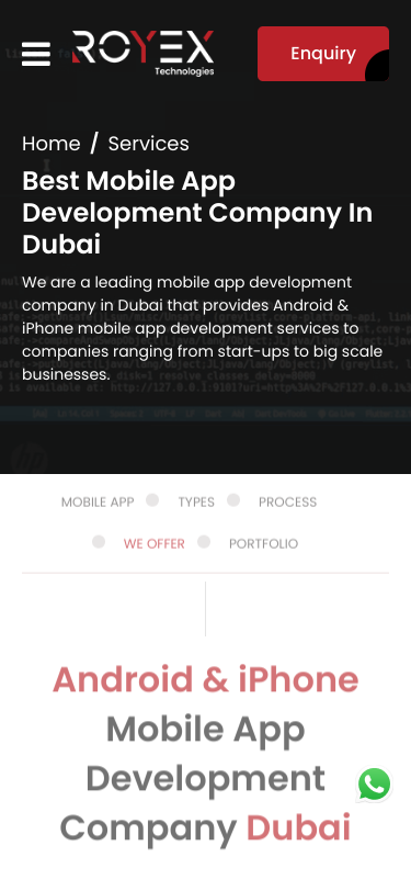 Mobile view