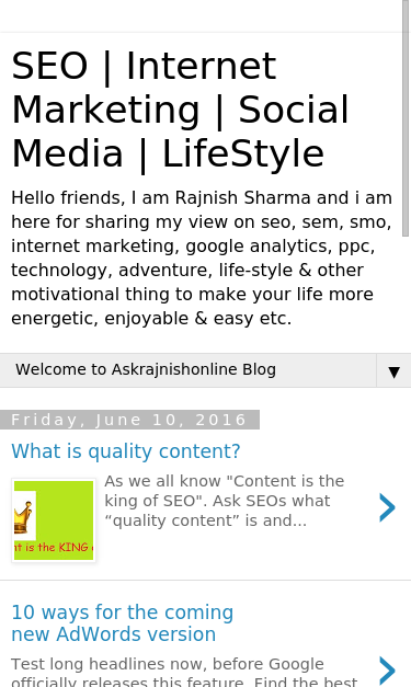 Mobile view