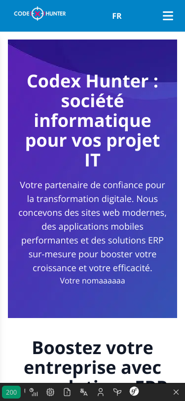 Mobile view