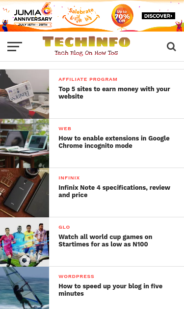 Mobile view